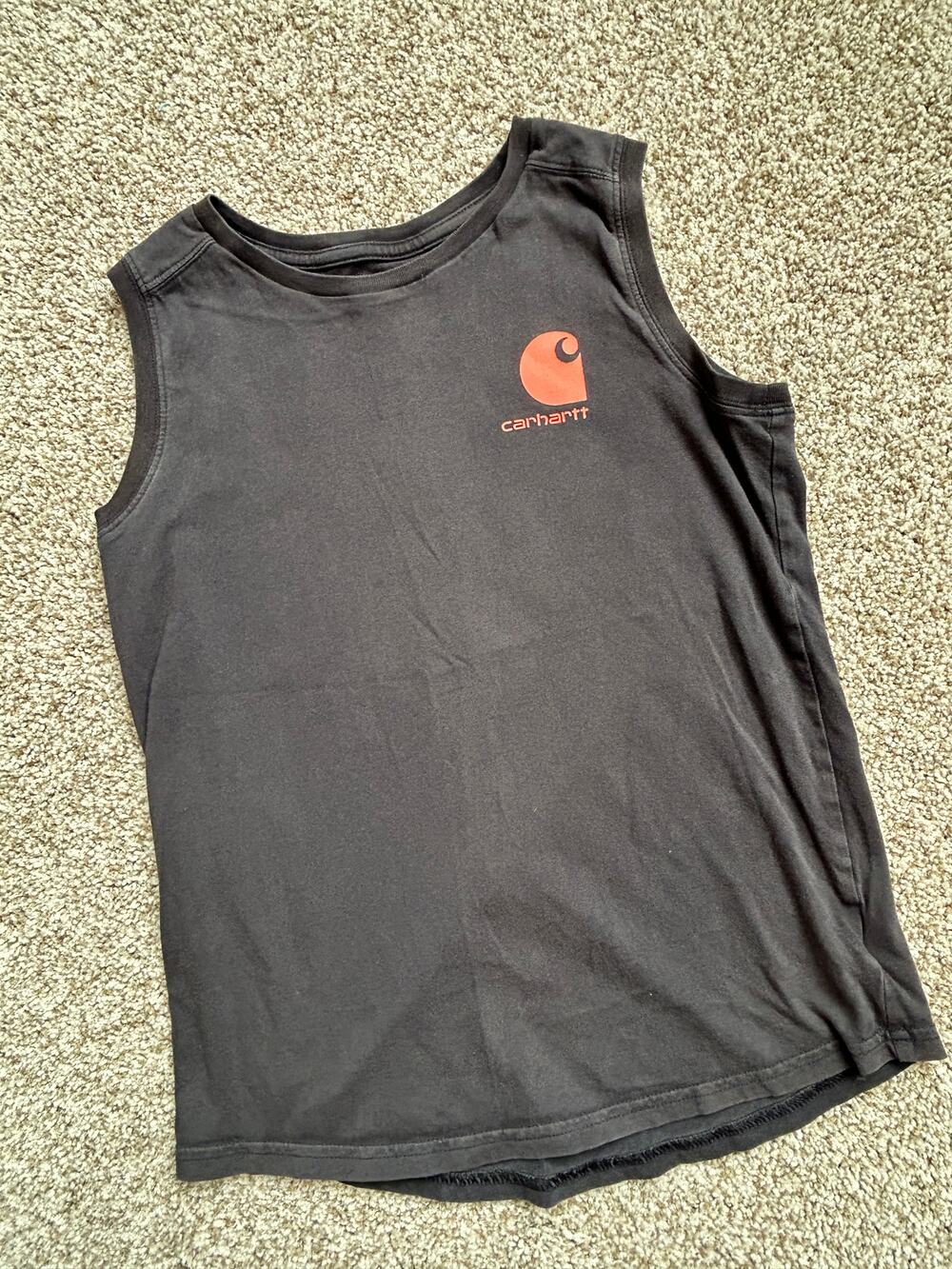 Youth Carhartt Outdoor Tank Top with Mountain Graphic, Size 10